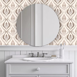 Papel Pintado Bocanadas Marrones Monocromáticas