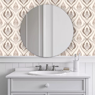 Papel Pintado Bocanadas Marrones Monocromáticas