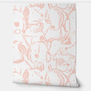 Papel Pintado Bocetos de perro desordenados - Boceto de animal -