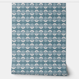 Papel Pintado Boho Blue Floral