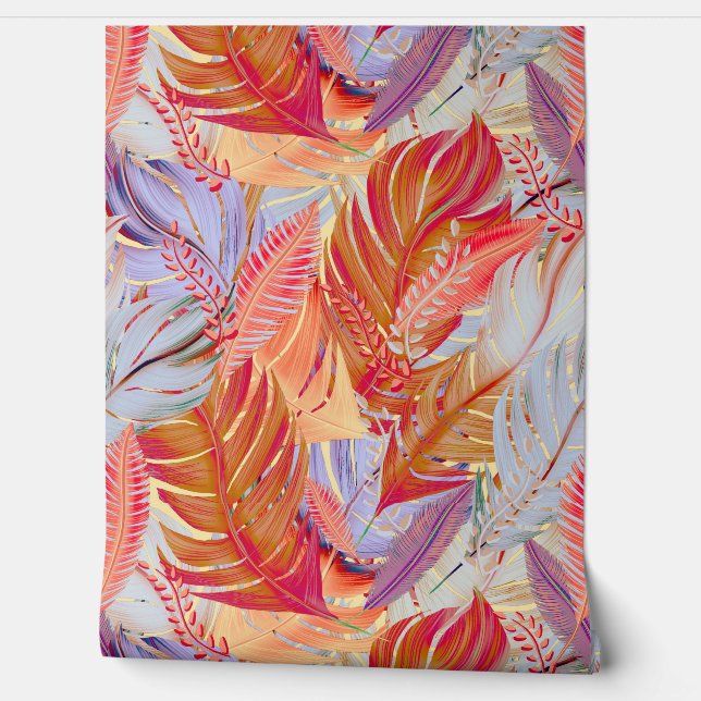 Papel Pintado Boho feathers (Desenrollar)