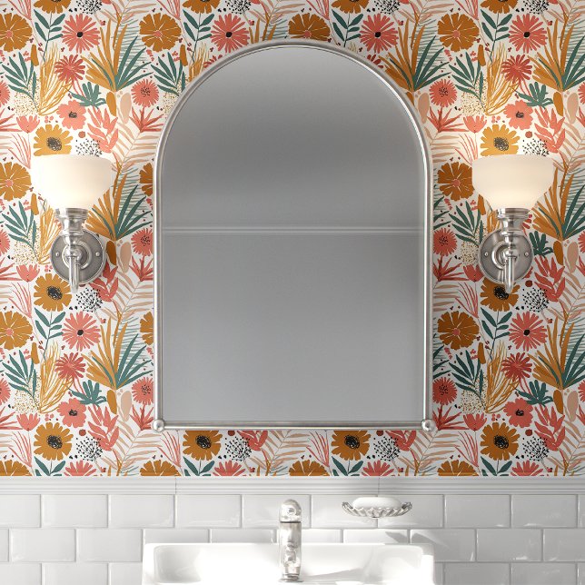 Papel Pintado Boho Floral Hoja de Palma (Subido por el creador)