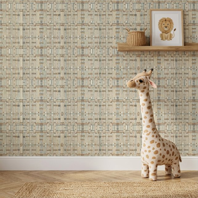 Papel Pintado Boho Geométrico Lineal Moderno ID1276 (Subido por el creador)