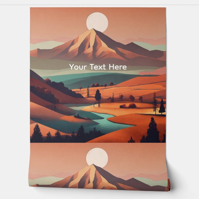 Papel Pintado Boho landscape  (Desenrollar)