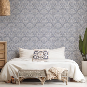 Papel Pintado Boho Moda Leaf Scallop