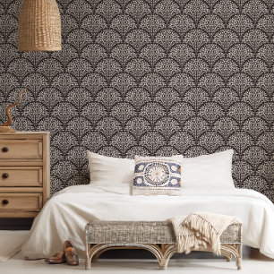 Papel Pintado Boho Moda Leaf Scallop