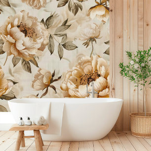 Papel Pintado Boho Peony Floral