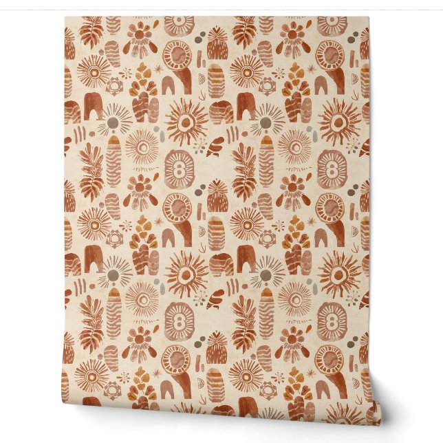 Papel pintado boho personalizado | Papel pintado p (Desenrollar)