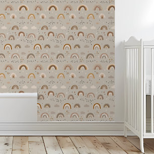 Papel Pintado Boho Rainbows Browns