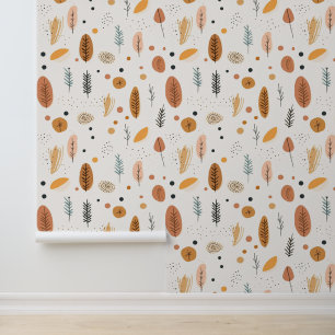 Papel Pintado Boho Resumen de la colección de moda retro