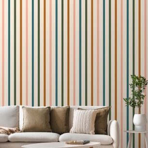 Papel Pintado Boho Retro Striped