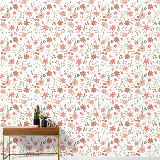 Papel Pintado Boho Spring Flowers Floral (Pasillo)