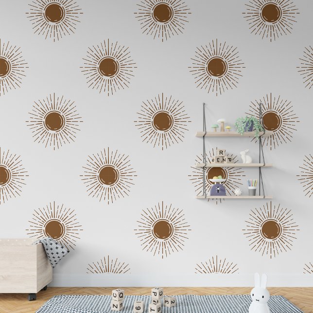 Papel Pintado Boho Sun ruso (Rustic Bohemian Boho Sun Wallpaper)