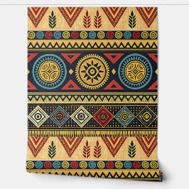 Papel Pintado Boho Tribal Geometric Pattern Wallpaper