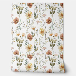Papel Pintado Boho Watercolor Wildflower
