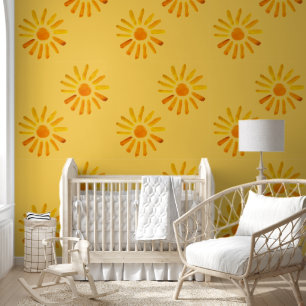 Papel Pintado Boho Yellow Sun Baby Kids
