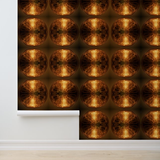 Papel Pintado Bolas de bomberos de oro (Solicitud)