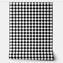 Papel Pintado Bold Black and White Chevron Pattern Textured