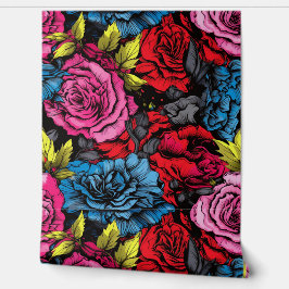 Papel Pintado Bold Punk Blooms Floral