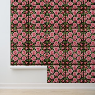 Papel Pintado Bonita colección de rosas rosadas de moda