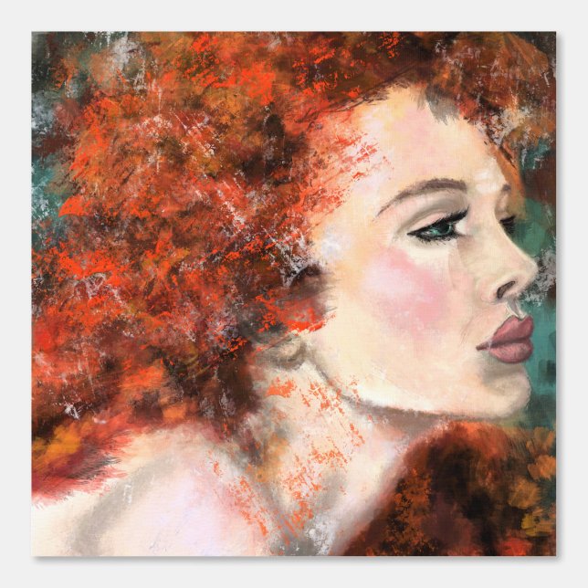 Papel Pintado Bonito pelirroja (Anverso)