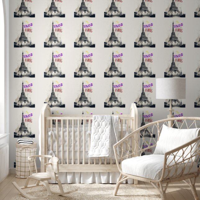 Papel Pintado Bonjour Colorful Paris (Niños)
