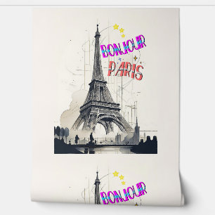 Papel Pintado Bonjour Colorful Paris