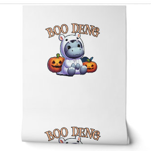 Papel Pintado BOO Adorable DENG My Moo Thang Baby Hippo Hallowee