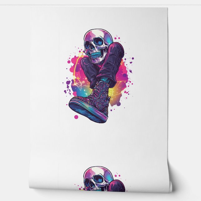 Papel Pintado Boogie Bones - Funny Skull Disco de los 70 (Desenrollar)