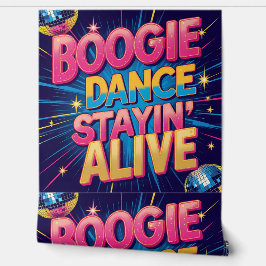 Papel Pintado Boogie Dance Stayin' Alive Disco Fiesta extraíble