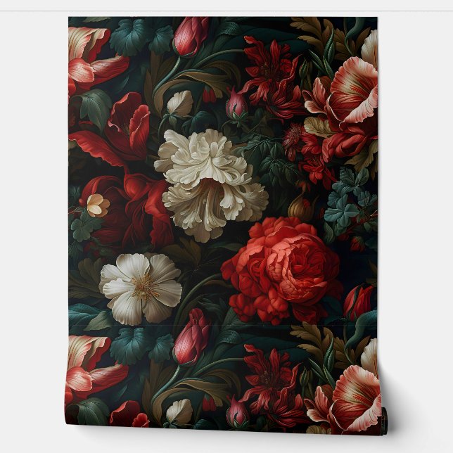 Papel Pintado Botánica de Everglow Noel Florals (Desenrollar)