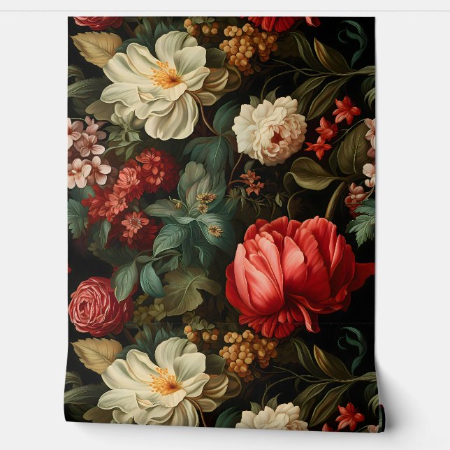 Papel Pintado Botánica de Everglow Noel Florals (Desenrollar)