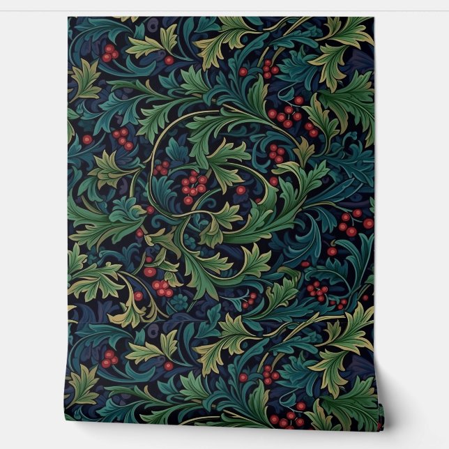 Papel Pintado Botánica del Jardín Morris de Invierno (Desenrollar)