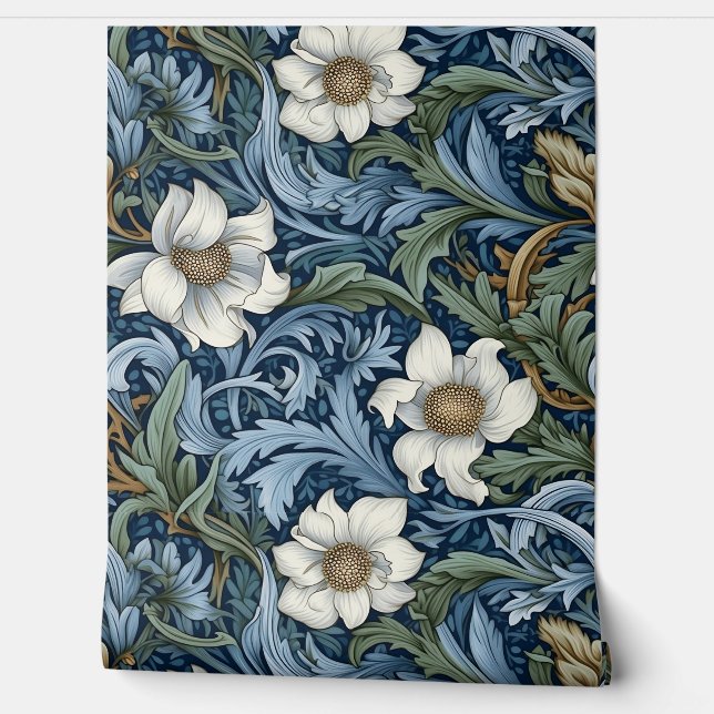 Papel Pintado Botánica del Jardín Morris de Invierno (Desenrollar)