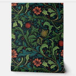 Papel Pintado Botánica del Jardín Morris de Invierno