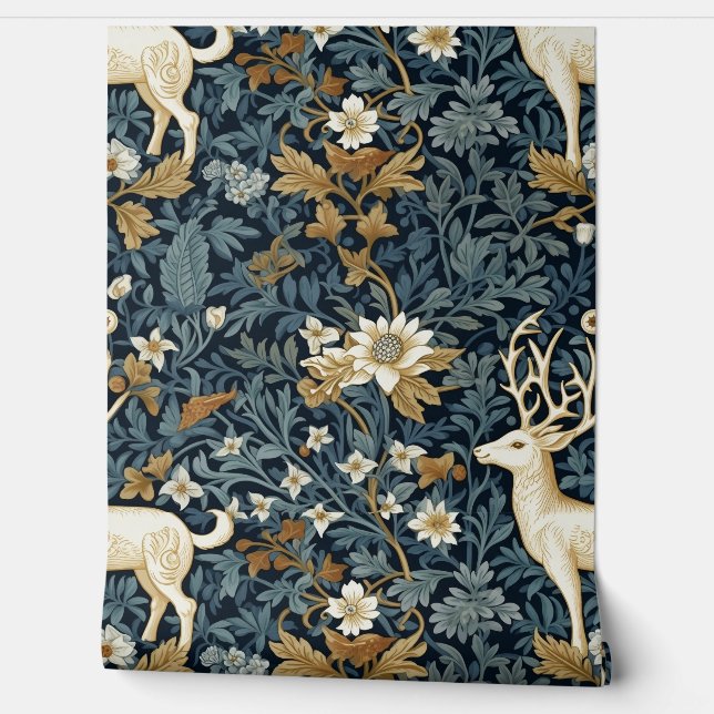 Papel Pintado Botánica del Jardín Morris de Invierno (Desenrollar)