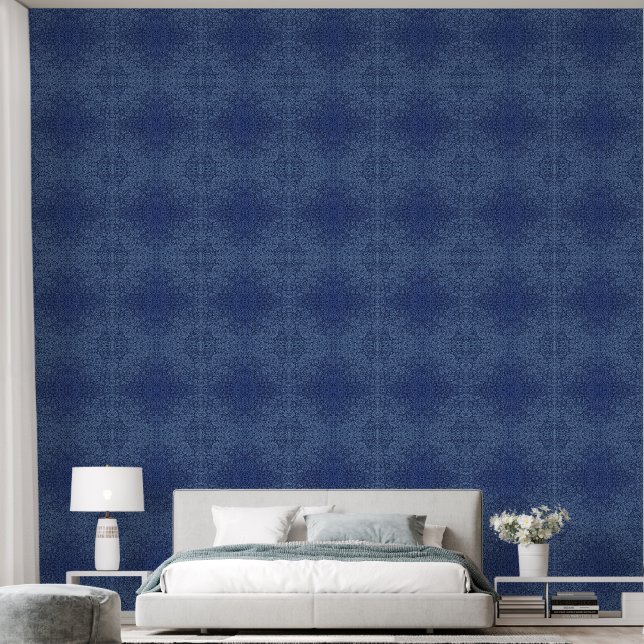 Papel Pintado Botanical Pattern in Blue 2 -90 (Dormitorio)