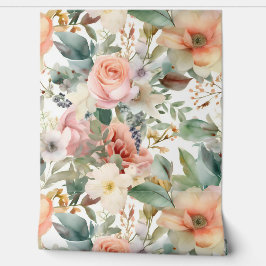 Papel Pintado Botánico Ballet de Boda Sonrojado