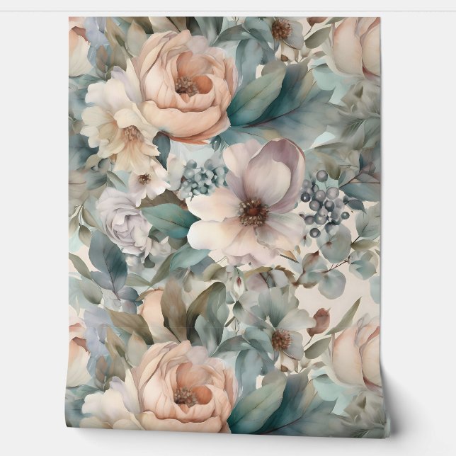 Papel Pintado Botánico Ballet Novia Sonrojada (Desenrollar)