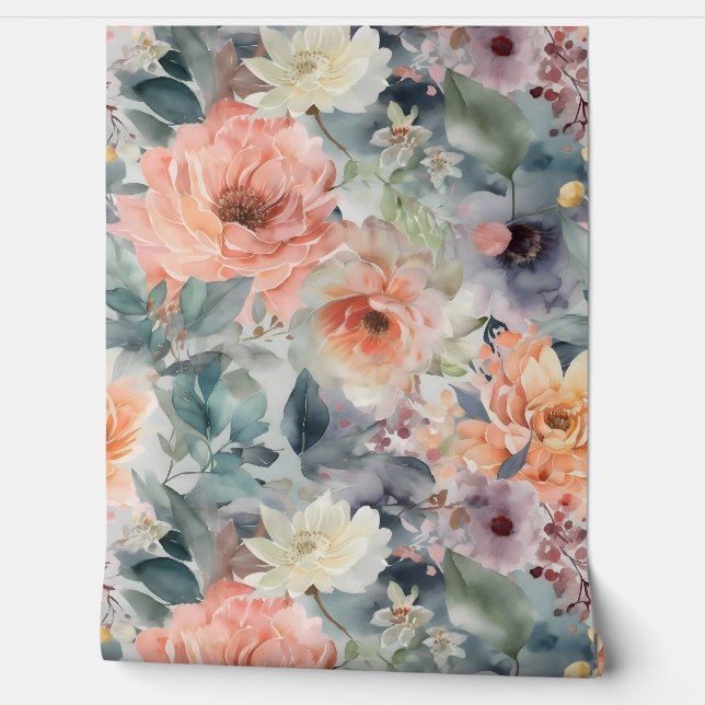 Papel Pintado Botánico Ballet Novia Sonrojada (Desenrollar)