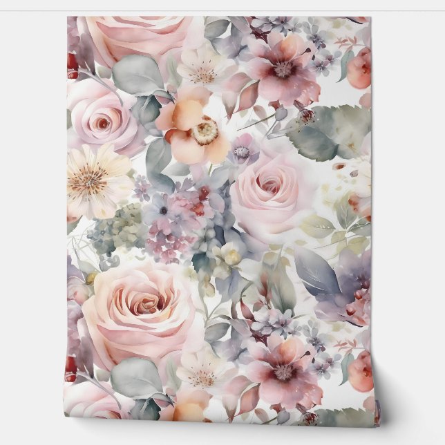 Papel Pintado Botánico Ballet Novia Sonrojada (Desenrollar)