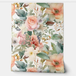 Papel Pintado Botánico Ballet Nupcial Sonrojado