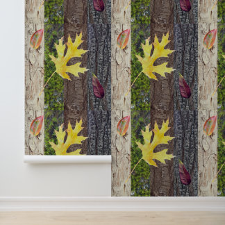 Papel Pintado Botánico Forestal Rústico y Selvático
