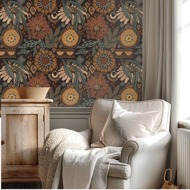 Papel Pintado Botánico Jungla Oscura (Subido por el creador)