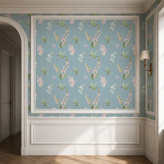 Papel pintado botánico prado inglés