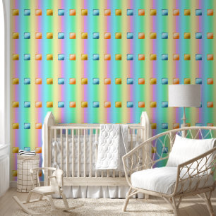 Papel Pintado Botones plásticos