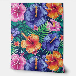 Papel Pintado Bright Tropical Floral