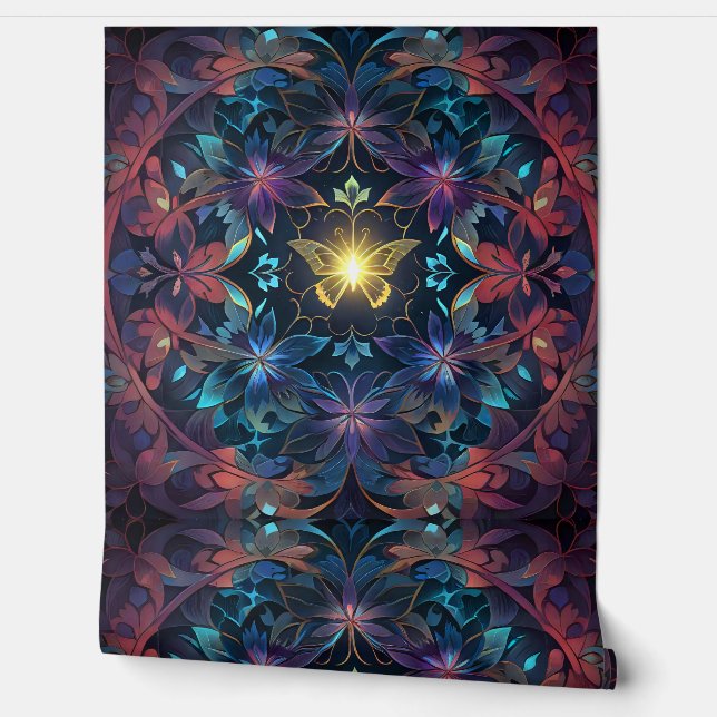 Papel Pintado Brillo mariposa (Desenrollar)