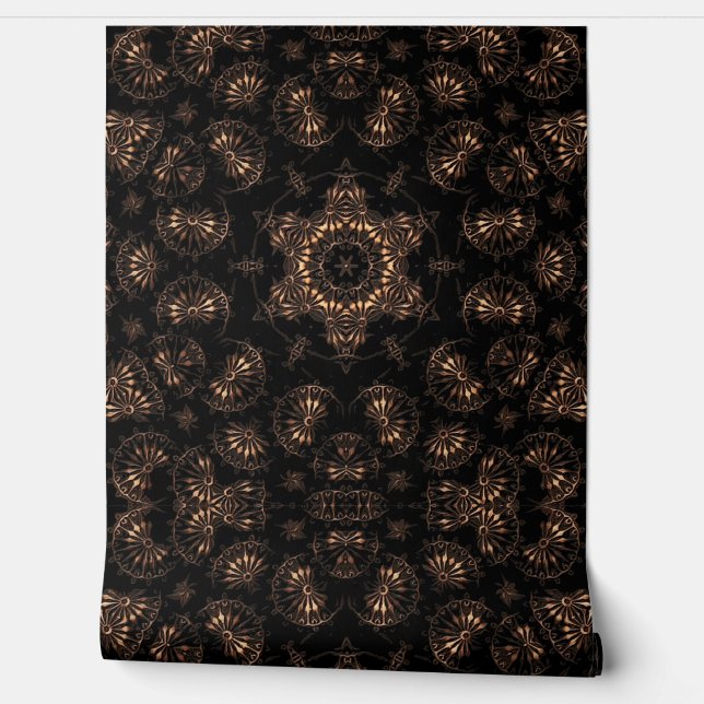 Papel Pintado Bronce Age Mandala (Desenrollar)