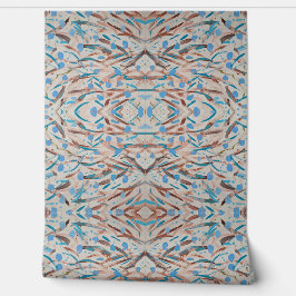 Papel Pintado Brown Tiene El Abstracto Del Blues Peel & Stick